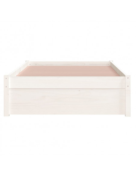 Giroletto Bianco in Legno Massello 90x190 cm Single