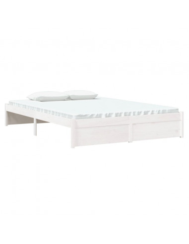 Giroletto Bianco in Legno Massello 135x190 cm Double