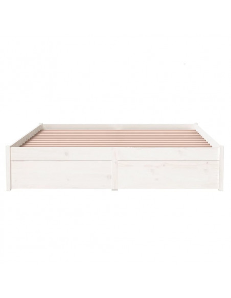 Giroletto Bianco in Legno Massello 135x190 cm Double