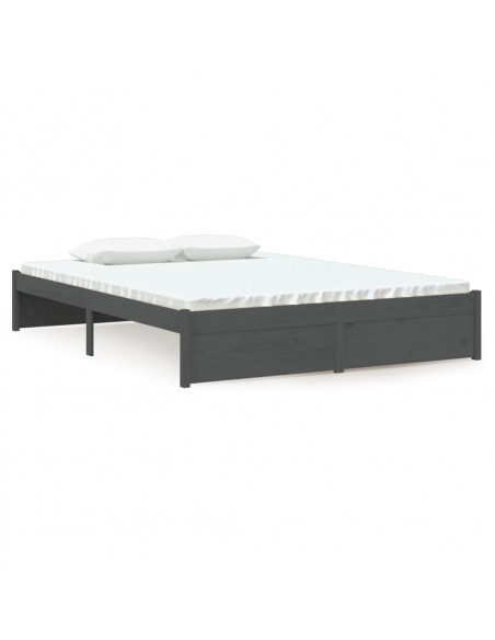 Giroletto Grigio in Legno Massello 135x190 cm Double