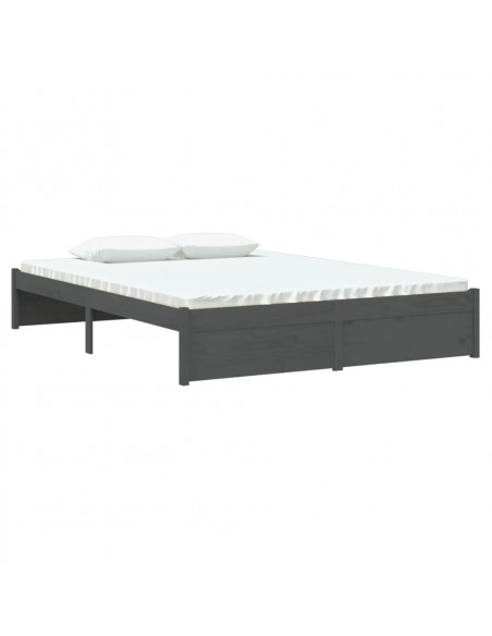 Giroletto Grigio in Legno Massello 135x190 cm Double
