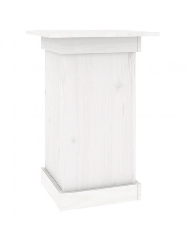 Portafiori bianco 40x40x60 cm in Legno Massello di Pino