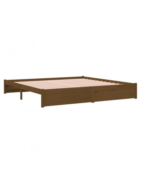 Giroletto Marrone Miele in Legno Massello 200x200 cm