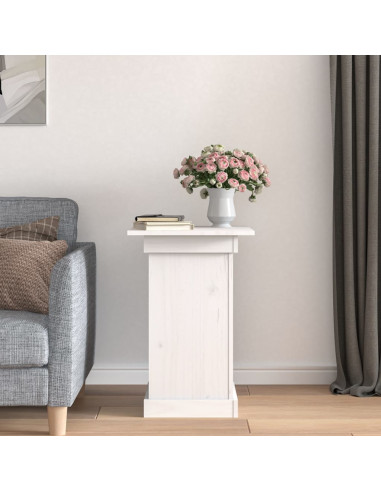 Portafiori bianco 40x40x60 cm in Legno Massello di Pino