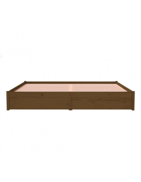 Giroletto Marrone Miele in Legno Massello 200x200 cm