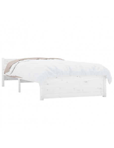Giroletto Bianco in Legno Massello 75x190 cm Small Single