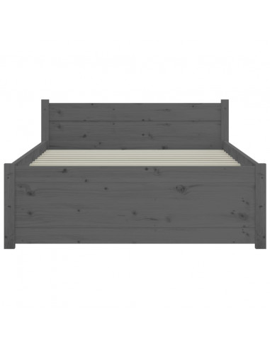 Giroletto in Legno Massello Grigio 75x190 cm Small Single