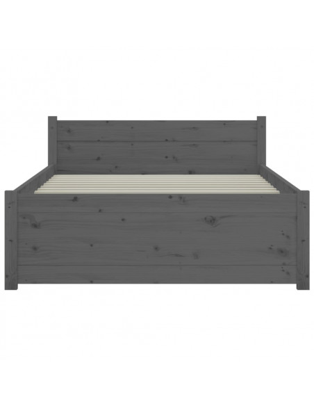Giroletto in Legno Massello Grigio 75x190 cm Small Single
