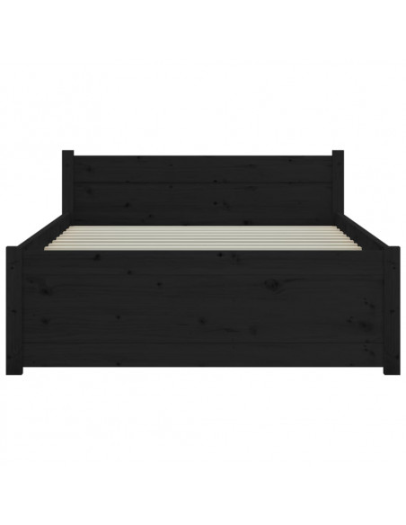 Giroletto in Legno Massello Nero 75x190 cm Small Single
