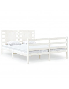 Giroletto Bianco Legno Massello di Pino 120x190cm Small Double 2