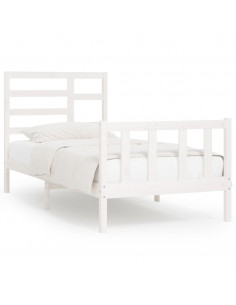 Giroletto Bianco in Legno Massello di Pino 100x200 cm 2