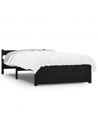 Giroletto Nero in Legno Massello 90x200 cm