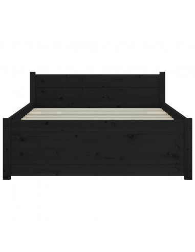 Giroletto Nero in Legno Massello 90x200 cm