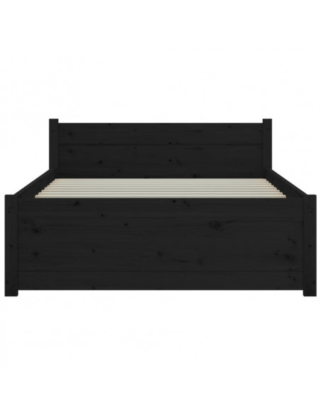 Giroletto Nero in Legno Massello 90x200 cm