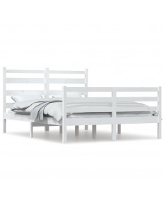 Giroletto Bianco in Legno Massello di Pino 120x200 cm 2