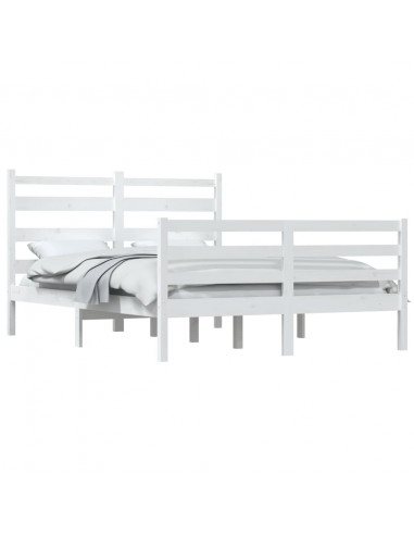 Giroletto Bianco in Legno Massello di Pino 120x200 cm