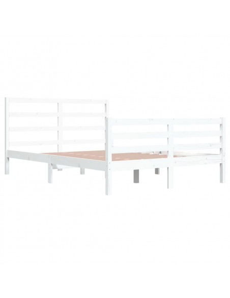 Giroletto Bianco in Legno Massello di Pino 160x200 cm