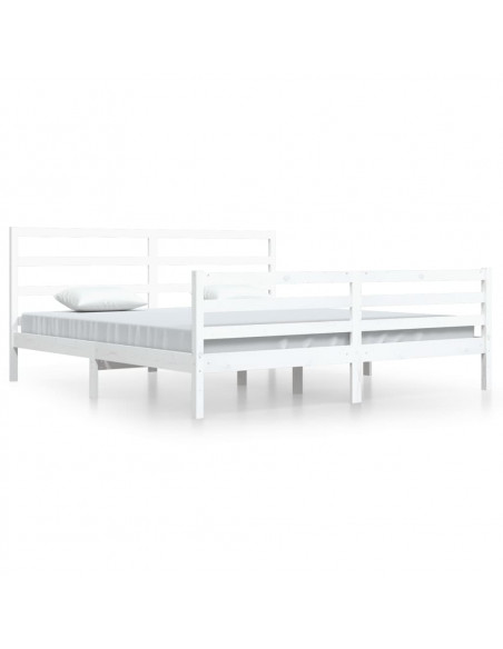 Giroletto Bianco in Legno Massello di Pino 200x200 cm