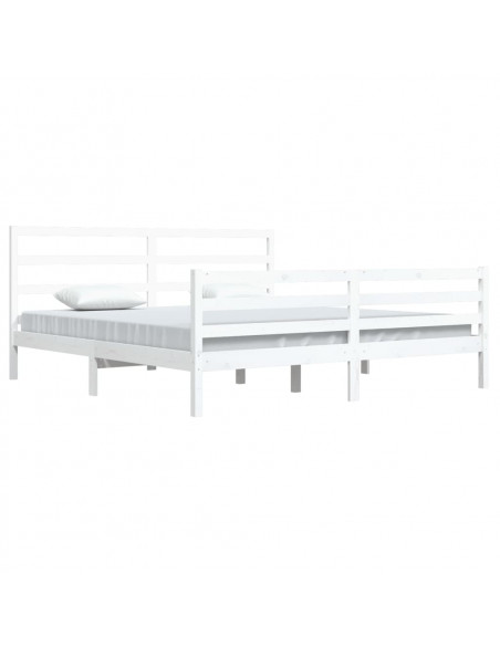 Giroletto Bianco in Legno Massello di Pino 200x200 cm