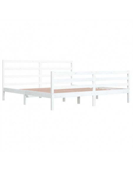 Giroletto Bianco in Legno Massello di Pino 200x200 cm