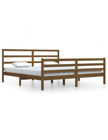 Giroletto Miele in Legno Massello di Pino 200x200 cm