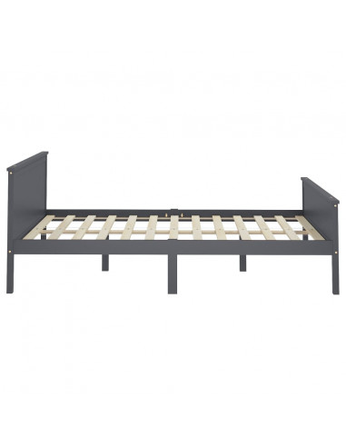 Giroletto Grigio in Legno Massello di Pino 140x200 cm