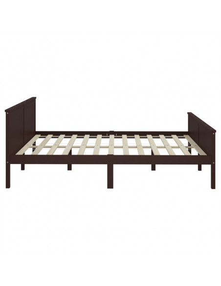 Giroletto Marrone Scuro in Legno Massello di Pino 200x200 cm