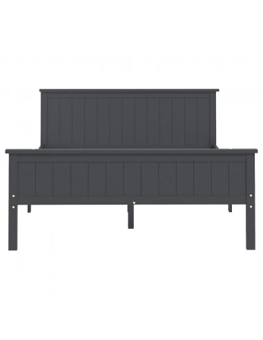 Giroletto Grigio in Legno Massello di Pino 160x200 cm