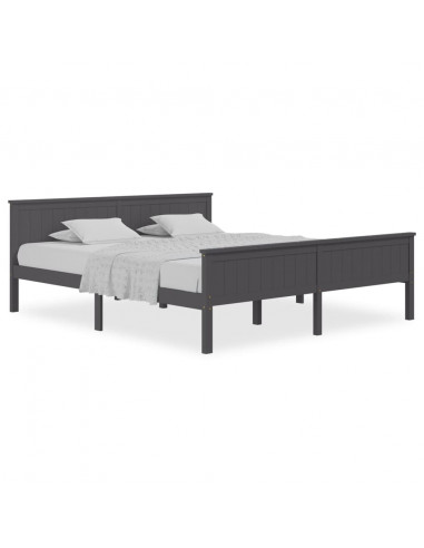 Giroletto Grigio in Legno Massello di Pino 200x200 cm