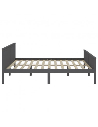 Giroletto Grigio in Legno Massello di Pino 200x200 cm