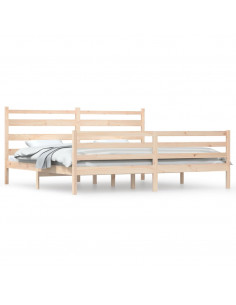 Giroletto in Legno Massello di Pino 200x200 cm 2