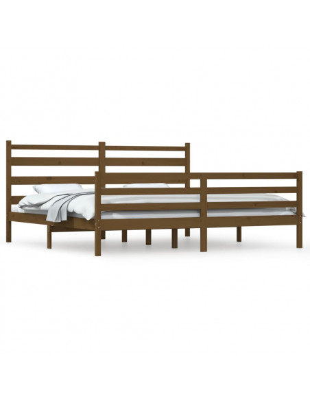 Giroletto in Legno Massello di Pino 200x200 cm Miele