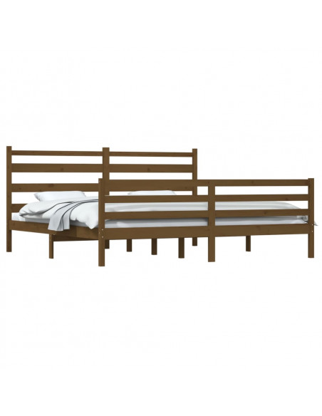 Giroletto in Legno Massello di Pino 200x200 cm Miele