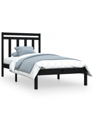 Giroletto Nero in Legno Massello 100x200 cm