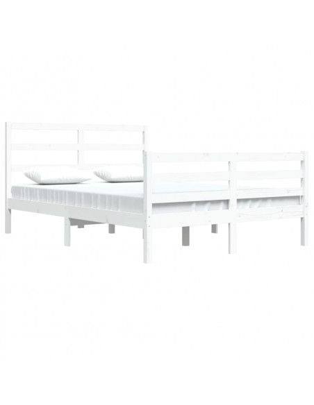 Giroletto Bianco in Legno Massello di Pino 140x200 cm