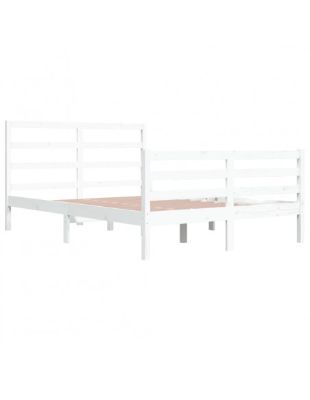 Giroletto Bianco in Legno Massello di Pino 140x200 cm