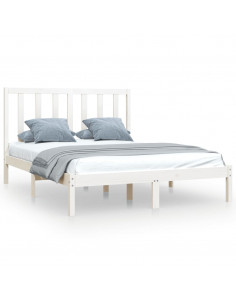 Giroletto Bianco in Legno Massello di Pino 140x190 cm 2