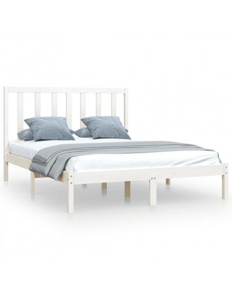 Giroletto Bianco in Legno Massello di Pino 140x190 cm