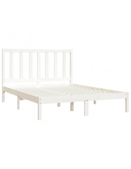 Giroletto Bianco in Legno Massello di Pino 140x190 cm