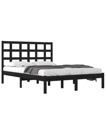 Giroletto Nero in Legno Massello 200x200 cm