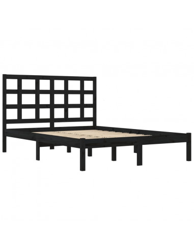 Giroletto Nero in Legno Massello 200x200 cm