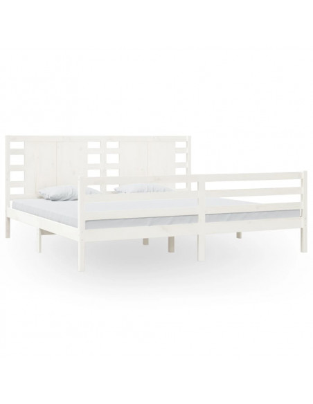 Giroletto Bianco in Legno Massello di Pino 200x200 cm