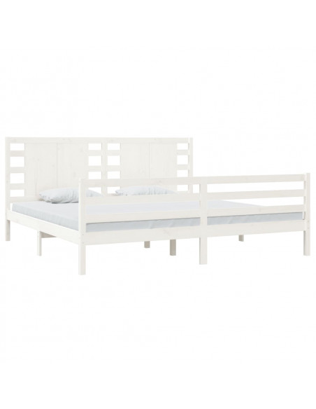 Giroletto Bianco in Legno Massello di Pino 200x200 cm