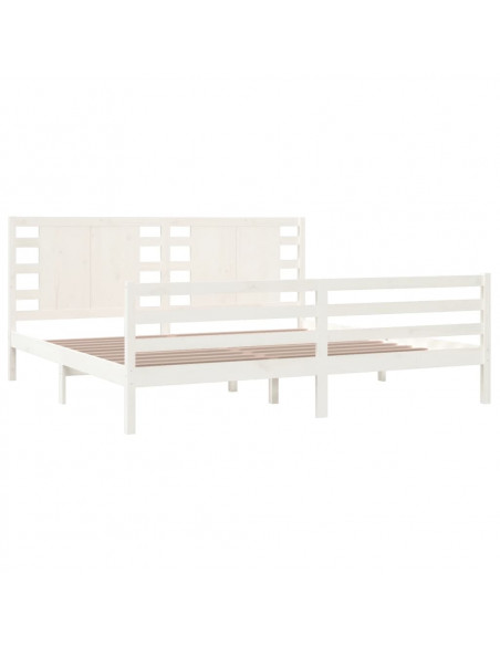 Giroletto Bianco in Legno Massello di Pino 200x200 cm