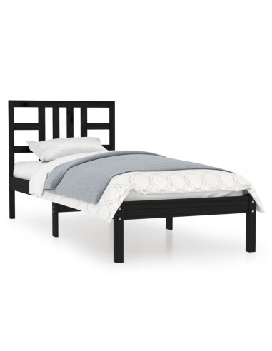 Giroletto Nero in Legno Massello 100x200 cm