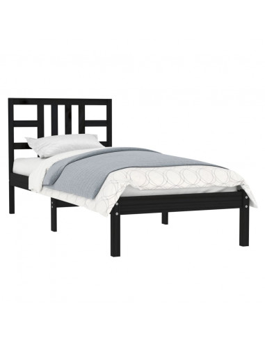 Giroletto Nero in Legno Massello 100x200 cm