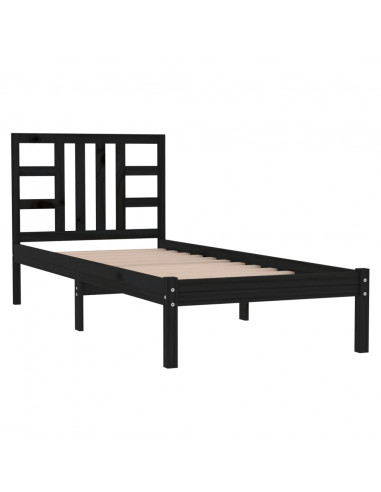 Giroletto Nero in Legno Massello 100x200 cm