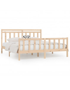 Giroletto in Legno Massello di Pino 200x200 cm 2