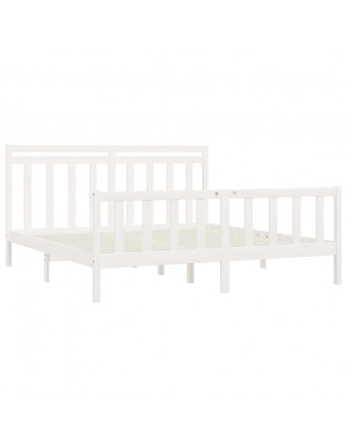 Giroletto Bianco in Legno Massello di Pino 200x200 cm