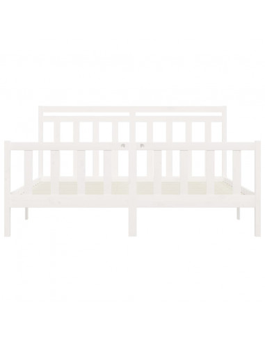 Giroletto Bianco in Legno Massello di Pino 200x200 cm